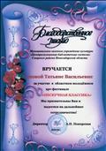Благодарственное письмо директора ЦБС Северного района, за участие в Областном молодёжном арт - фестивале "Нескучная классика". 2013 г. Благодарственное письмо директора ЦБС Северного района, за участие в Областном молодёжном арт - фестивале "Нескучная классика". 2013 г.