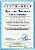 Сертификат образовательного портала " Ника" за участие во всероссийском конкурсе педагогического мастерства "Методическая копилка", 2020 г. Сертификат образовательного портала " Ника" за участие во всероссийском конкурсе педагогического мастерства "Методическая копилка", 2020 г.